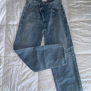 Agolde Light Blue women’s  Straight Jeans